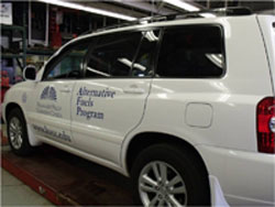 vehicle in auto shop