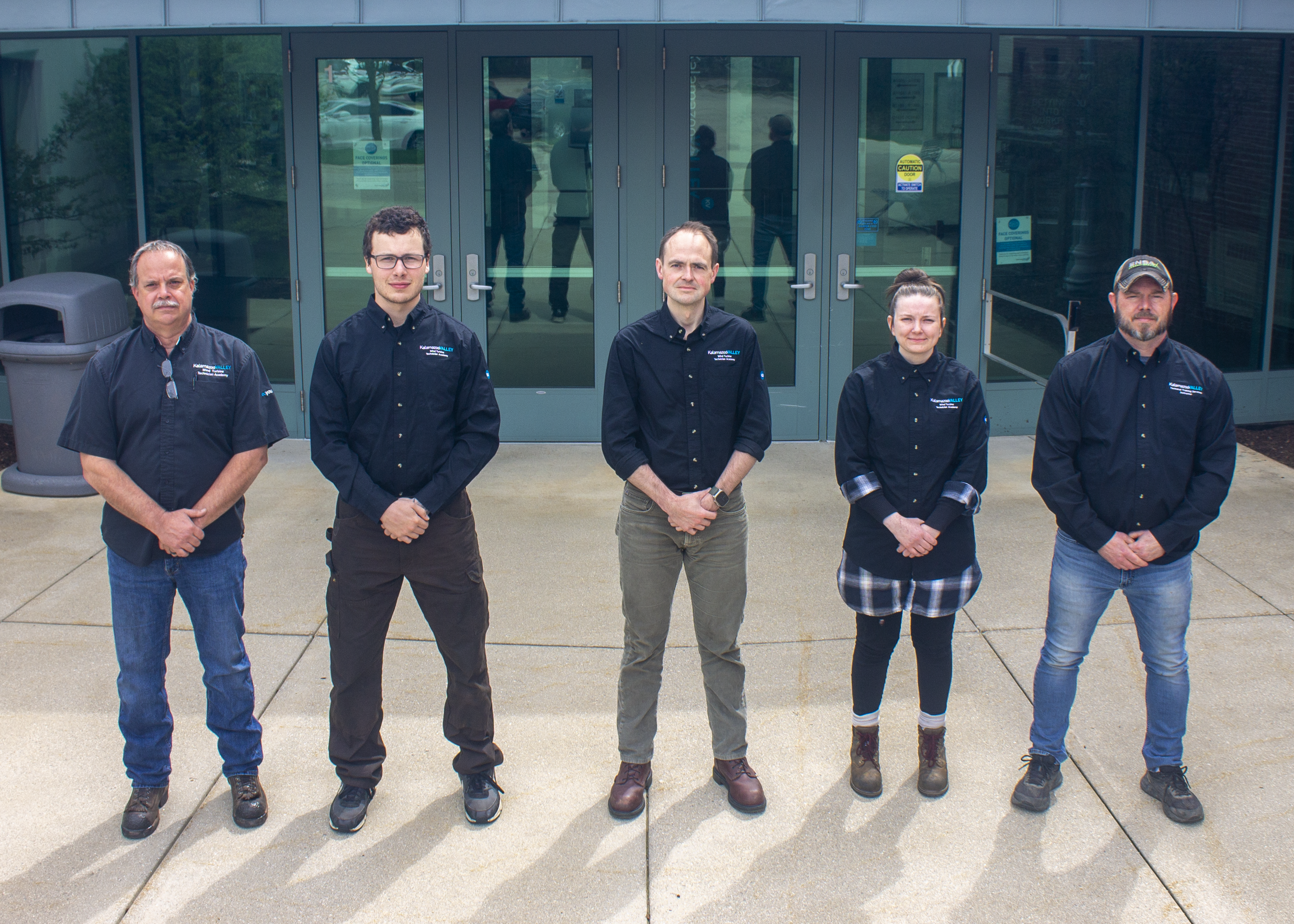 The graduating class of June 2023. From left to right: Thomas Sutton, Hailey Hudson, Daniel Givens, Chase Villani, Anthony Parcher