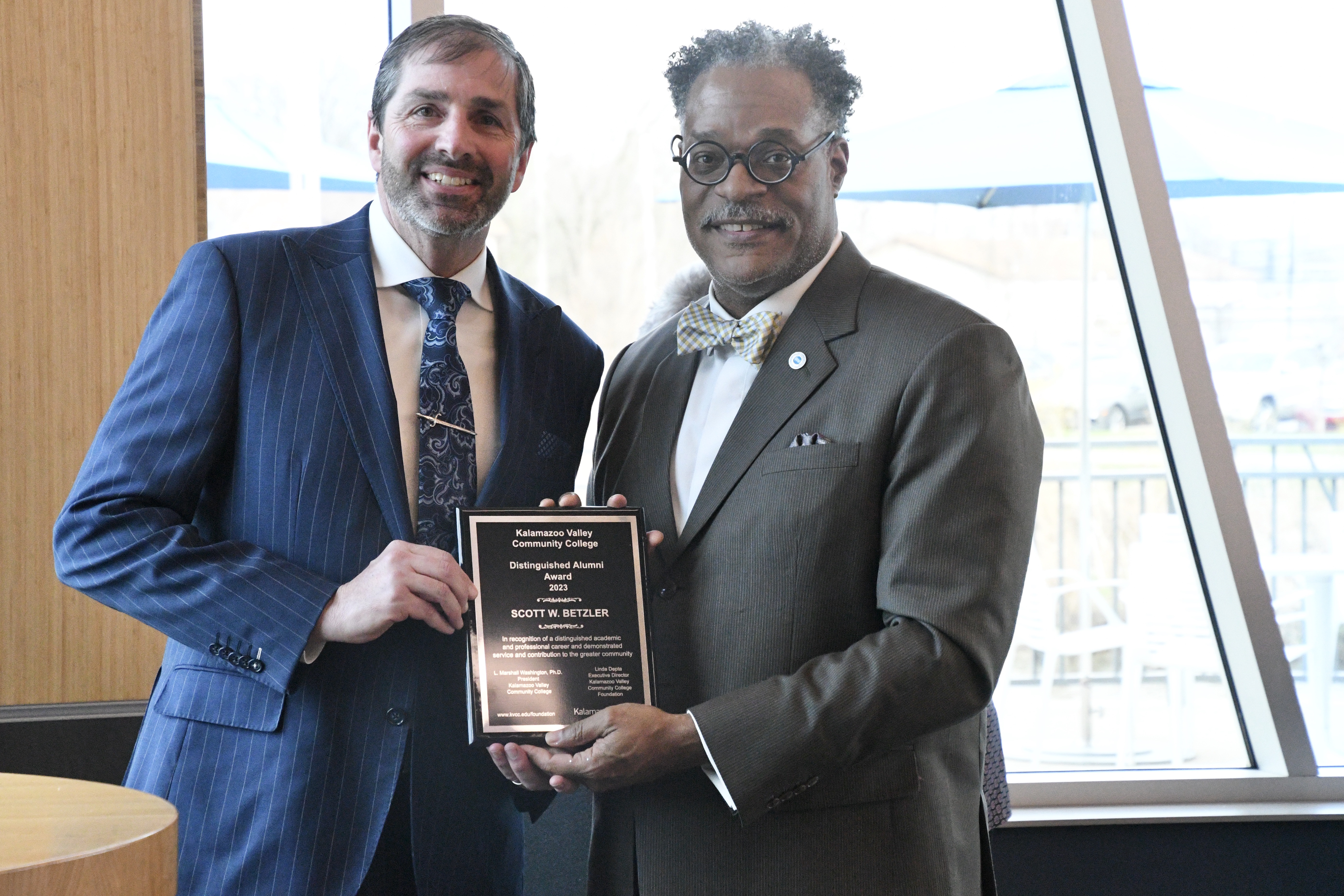 Scott Betzler with Dr. Washington