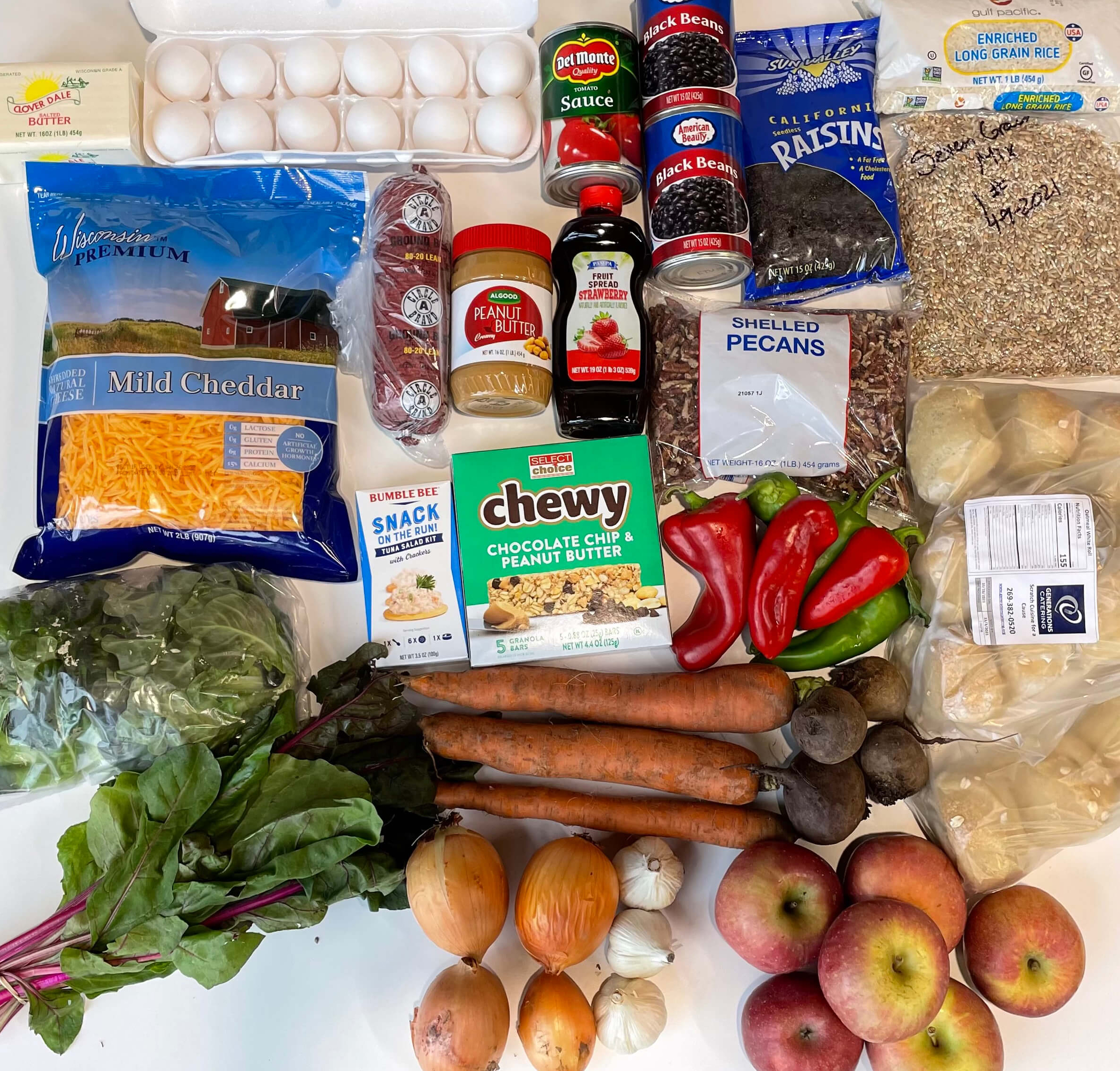 Some foods that are included in Valley Food Share