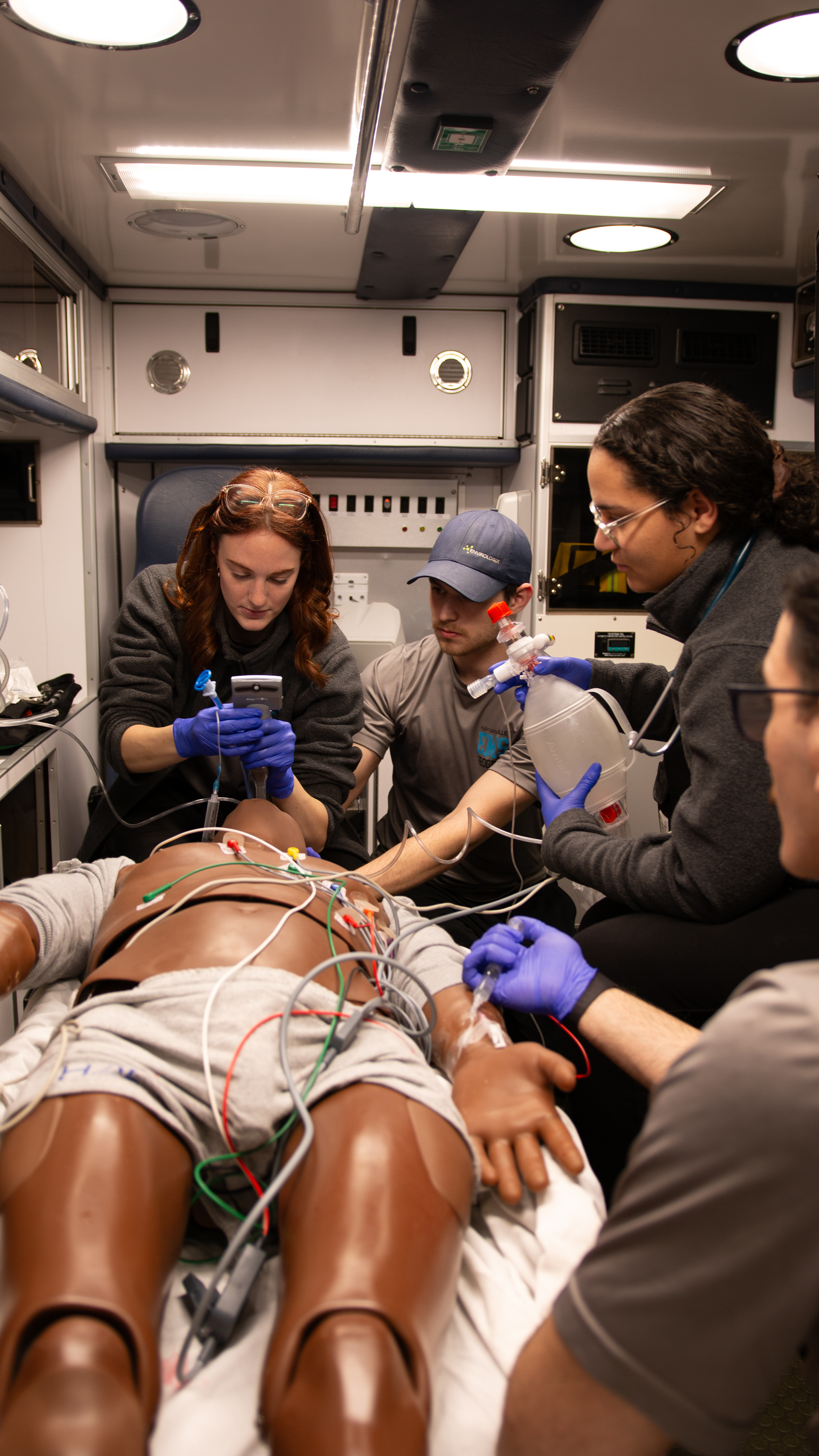 Kalamazoo Valley Emergency Medical Services (EMS) Students Perform Paramedic Emergency Simulation