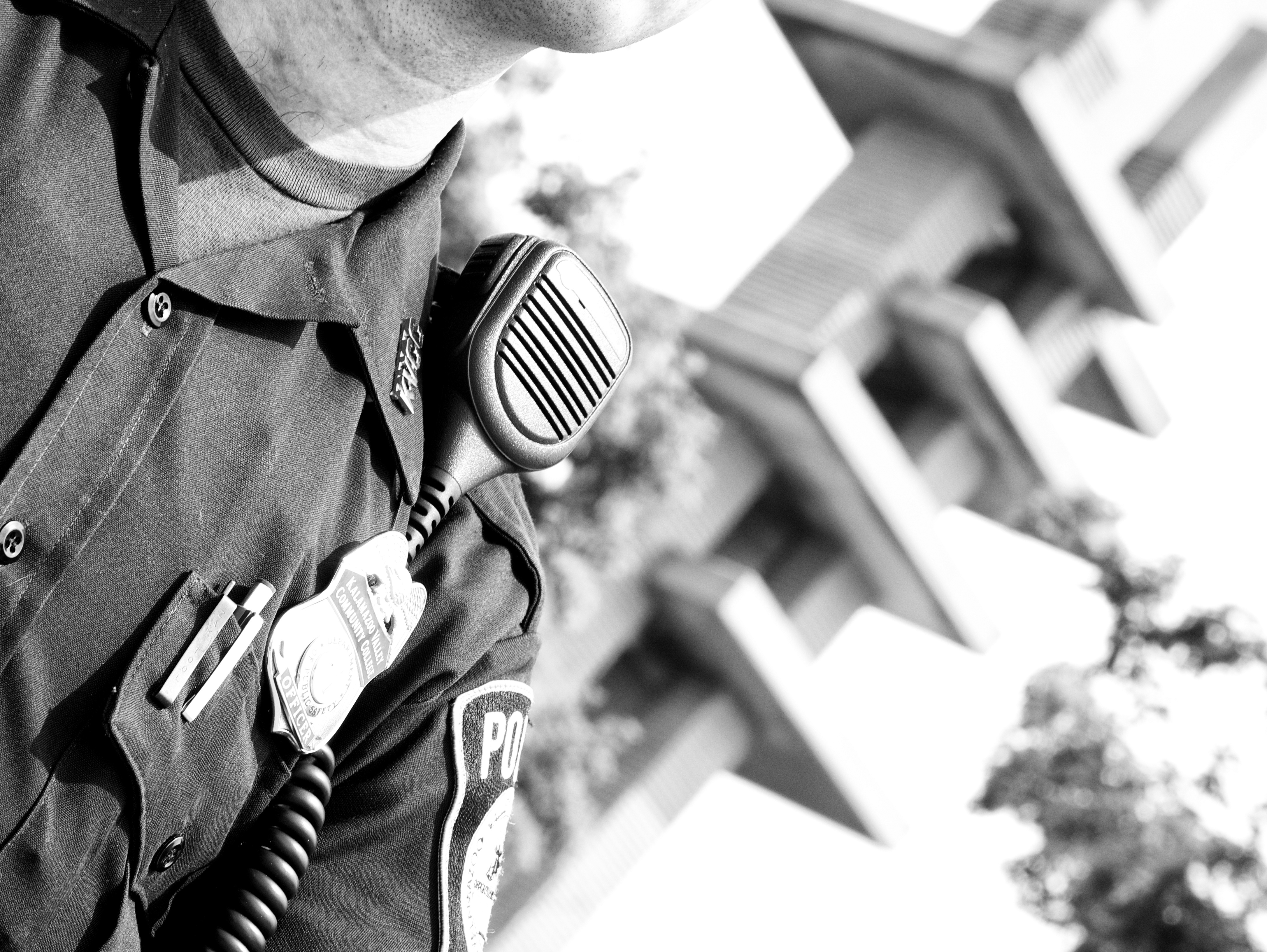 A uniformed corrections officer