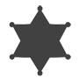 Sheriff badge icon
