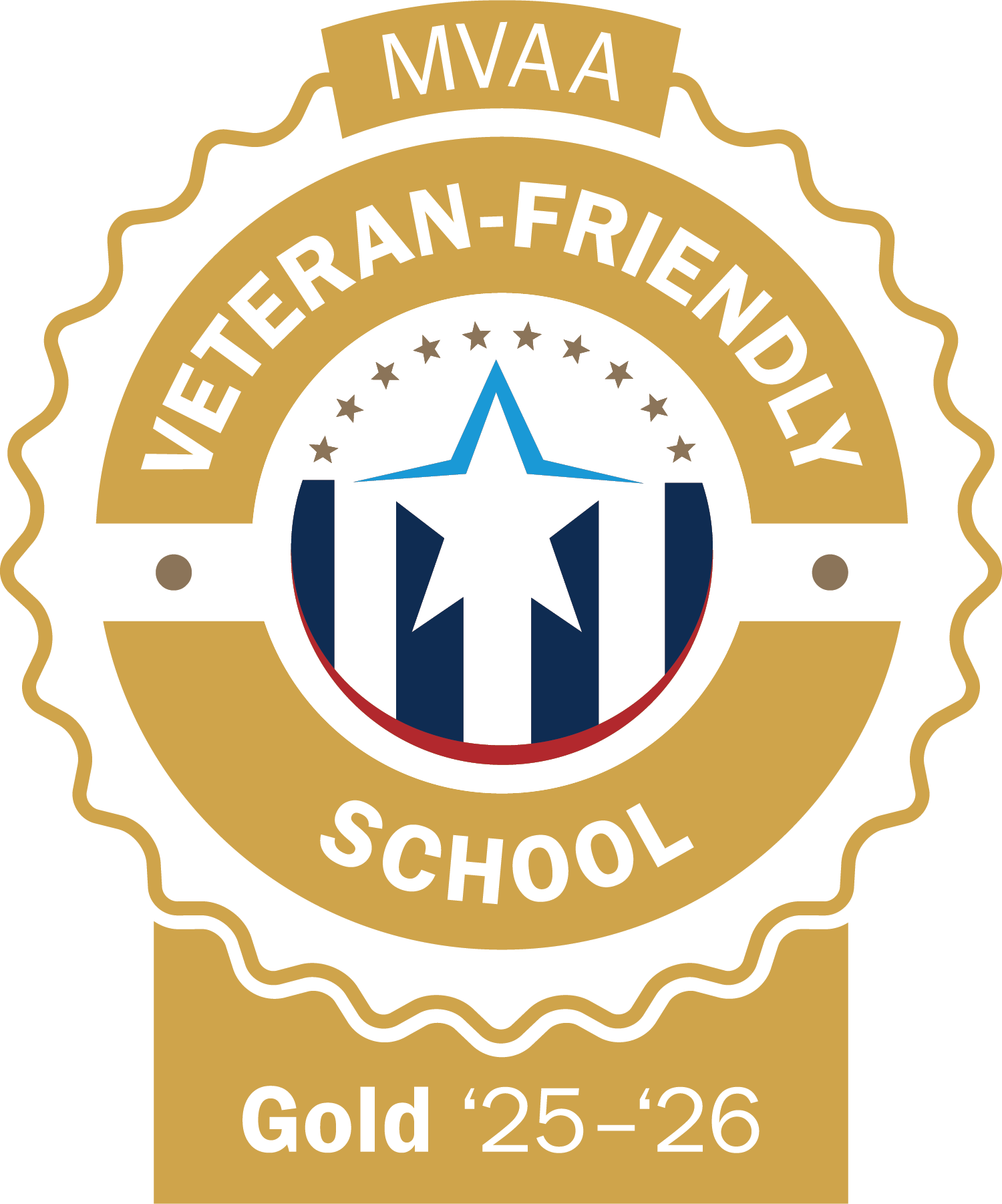 MVAA Veteran-Friendly School - Gold Seal '25-'26'