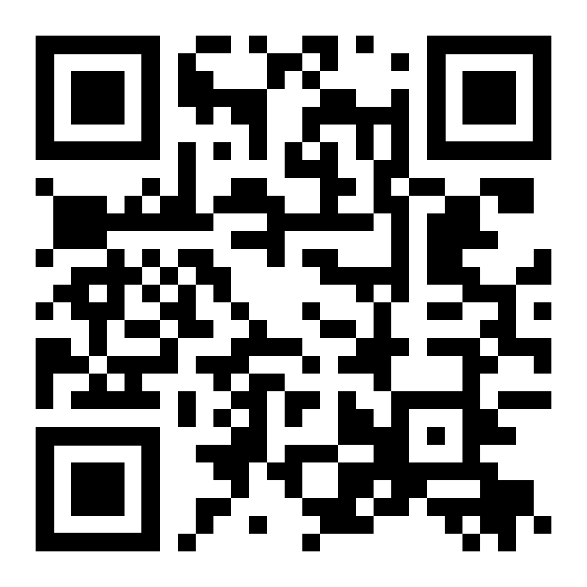 QR code to make an appointment